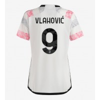 Juventus Dusan Vlahovic #9 Fußballbekleidung Auswärtstrikot Damen 2023-24 Kurzarm